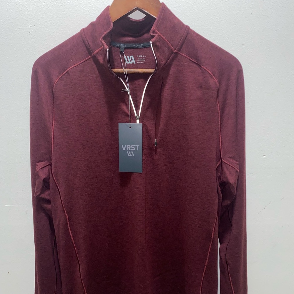 Mens VRST 1/2 Zip Warm 4 Way stretch Moisture  Wicking Running/Golfing Shirt